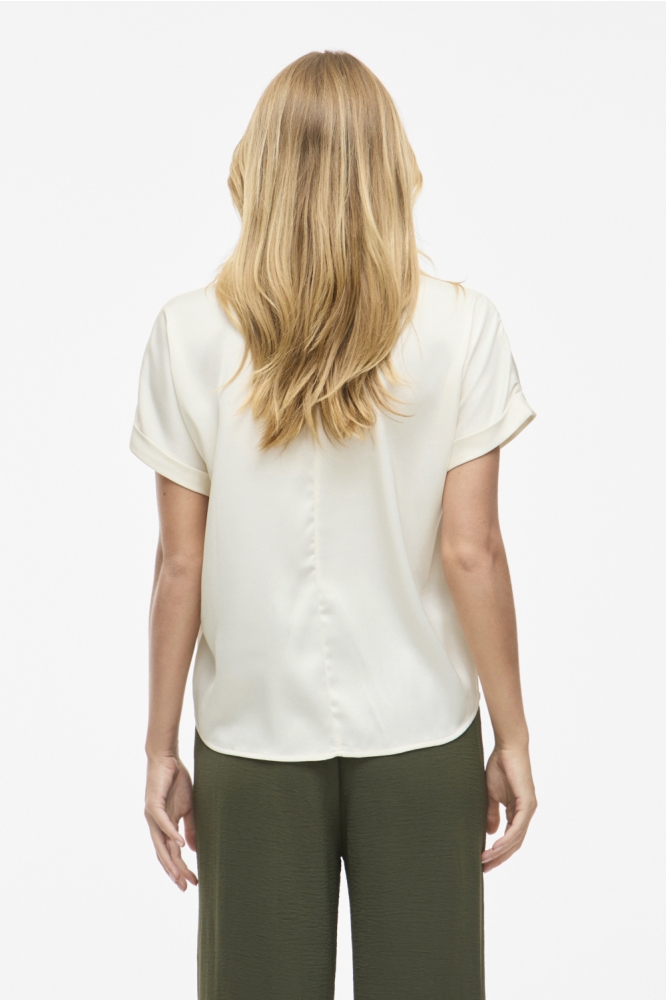 VIENNA RAVENNA S/S TOP - NOOS 14107405 Cloud Dancer